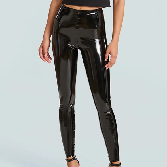 Commando Black Patent Leggings - Picture 3 of 5